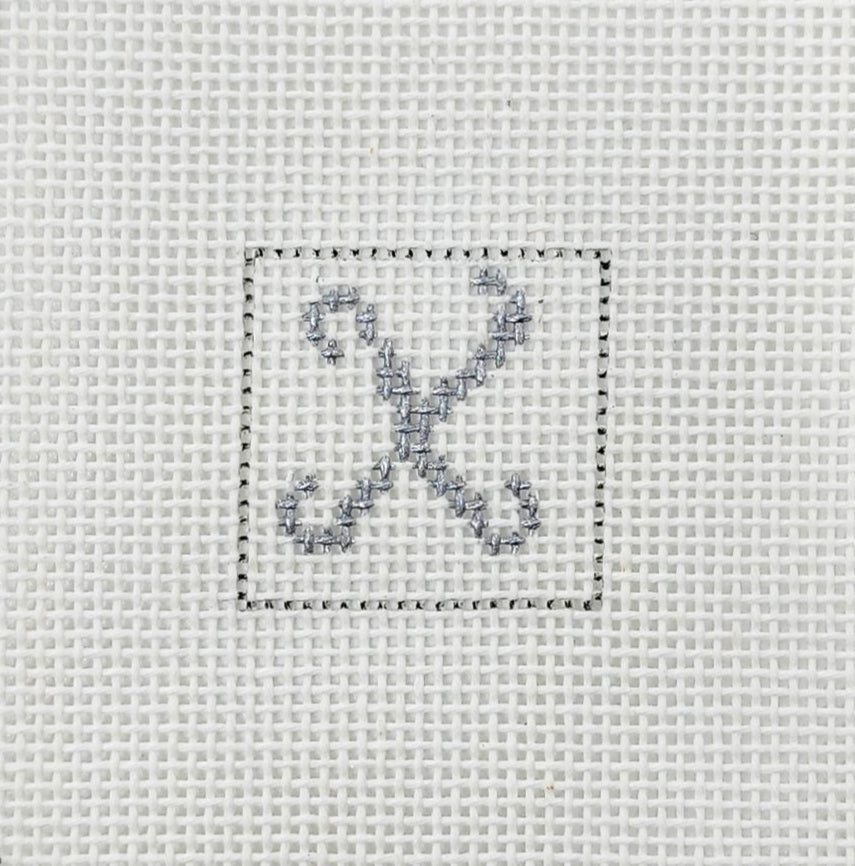 Letter X 1 Inch Square - BW622