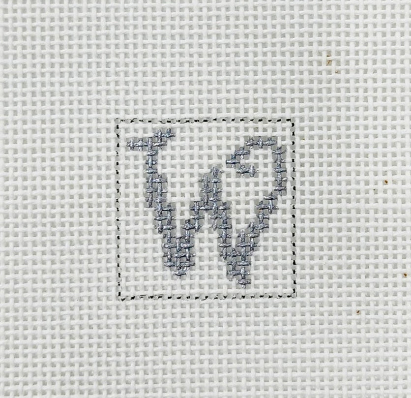 Letter W 1 Inch Square - BW621