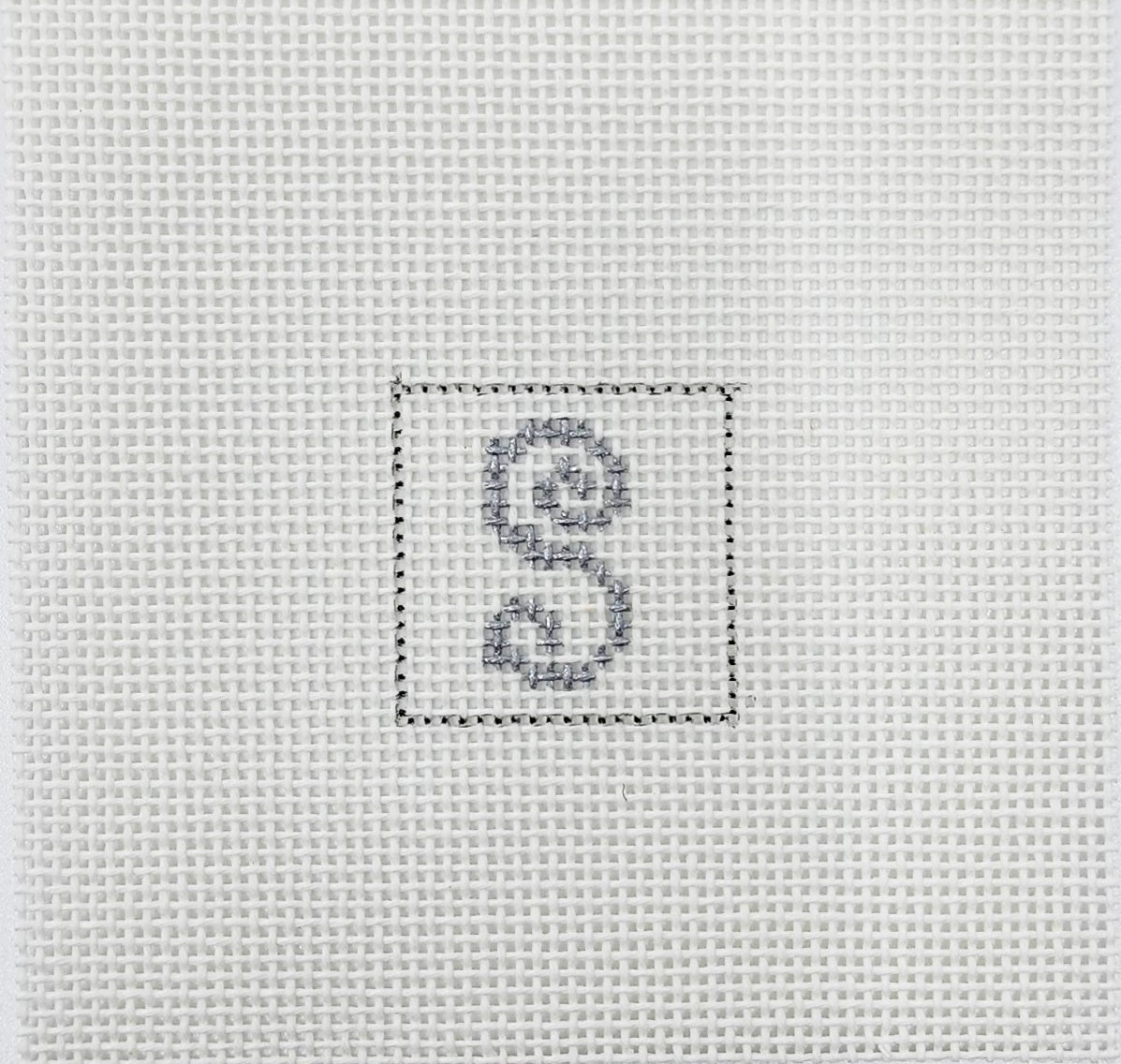 Letter S 1 Inch Square - BW617