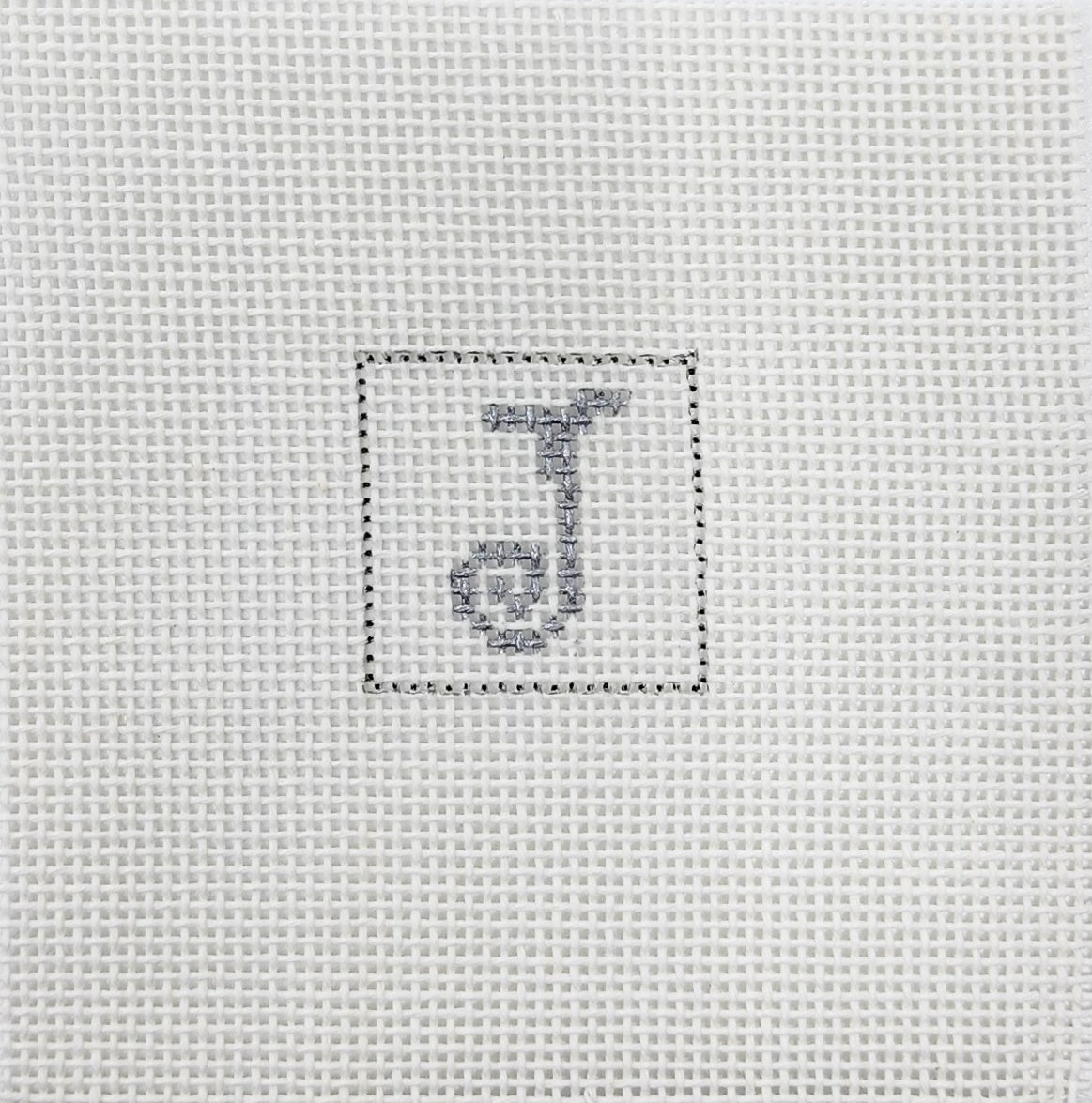 Letter J 1 Inch Square - BW610