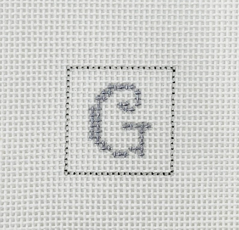 Letter G 1 Inch Square - BW608
