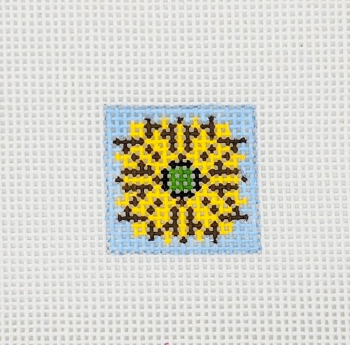 Sunflower 1 inch Square - BW601