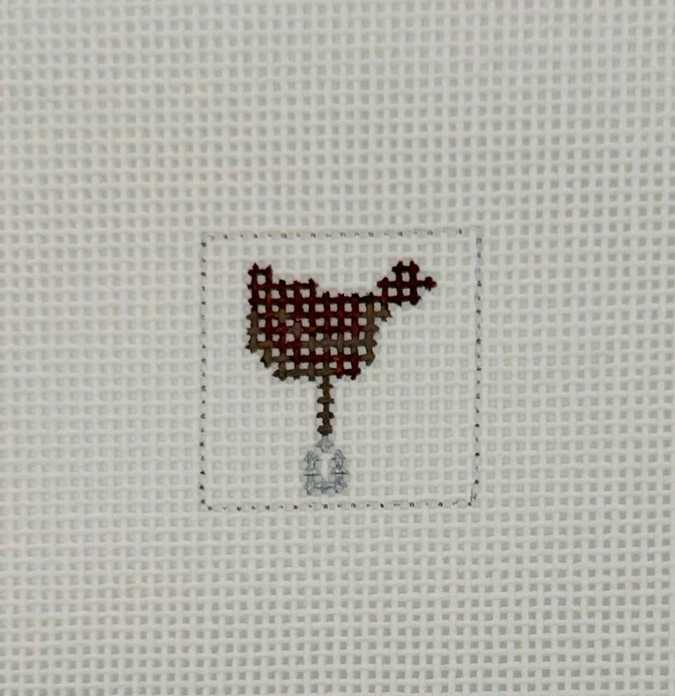 English Saddle 1 Inch Square - BW589