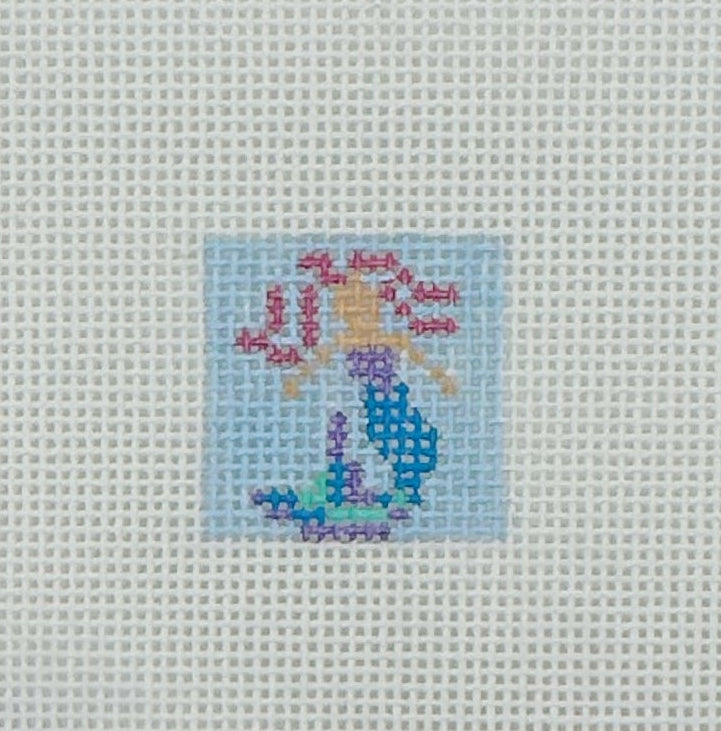 Mermaid 1 Inch Square - BW536