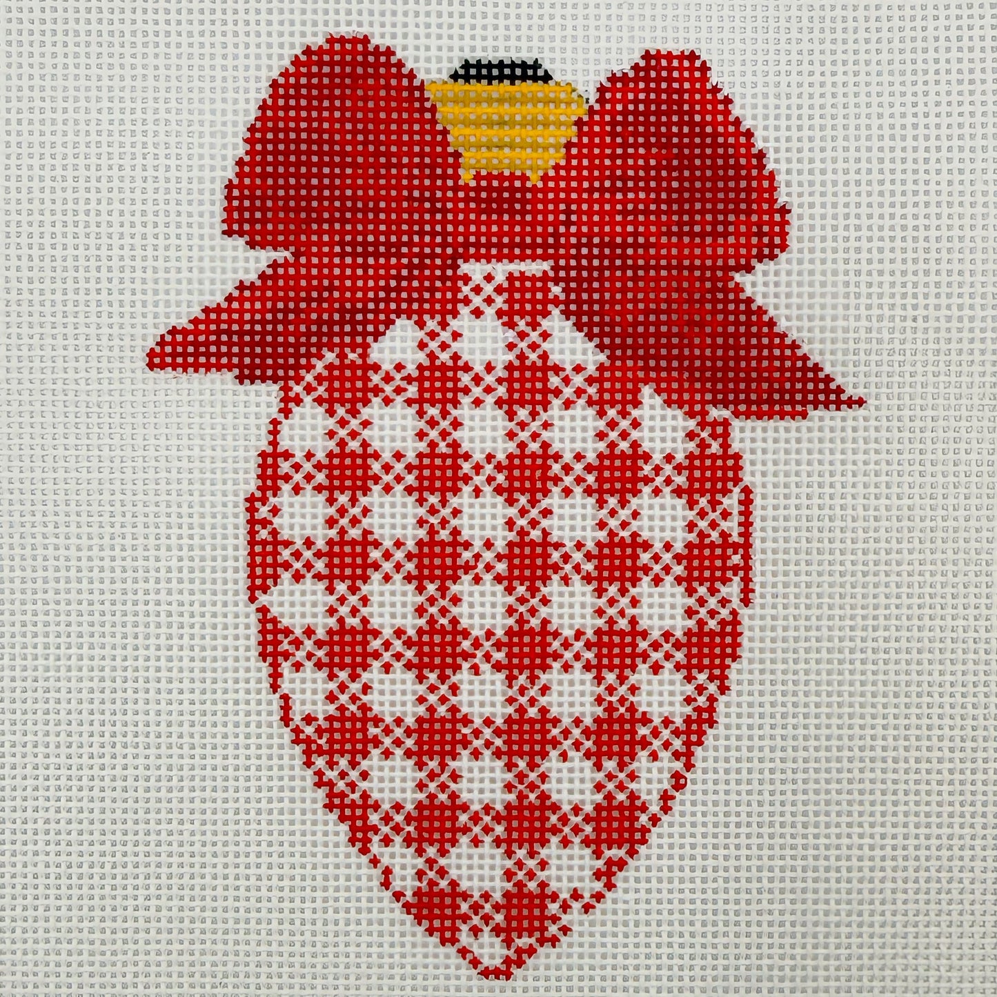 Bow Bulb Red Gingham - BW2281NBL