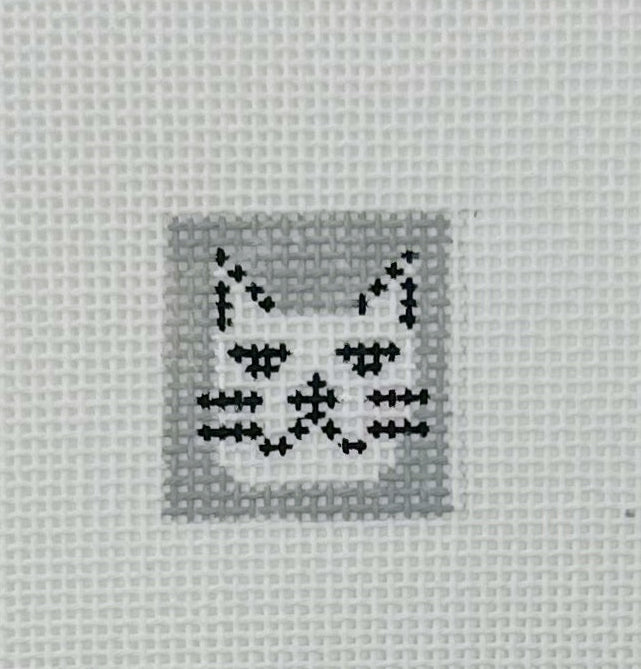 Black Kitty 1 Inch Square - BW552OKS