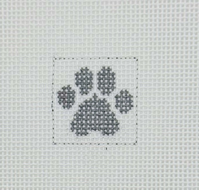 Dog Paw 1 Inch Square - BW550