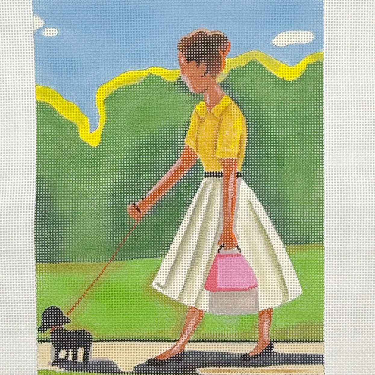 Pink Purse and Dog in the Park - BW475LL