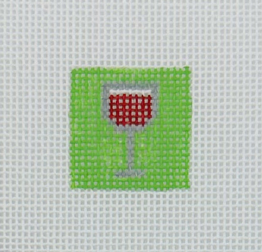Red Wine 1 Inch Square - BW543