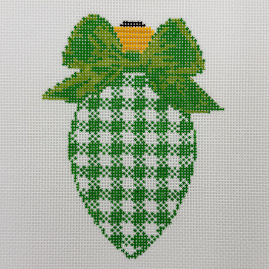Bow Bulb Green Gingham - BW2277NBL