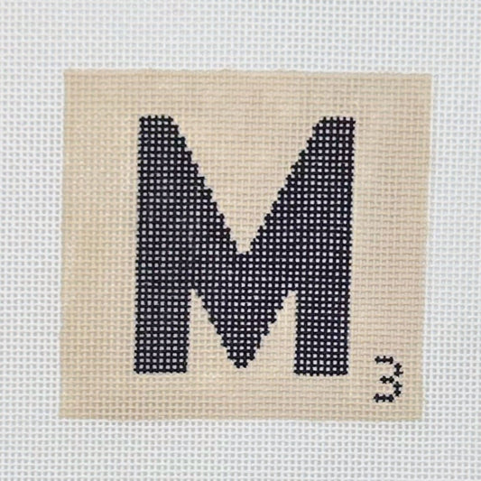 Scrabble Tile M - BW80