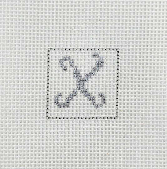 Letter X 1 Inch Square - BW622