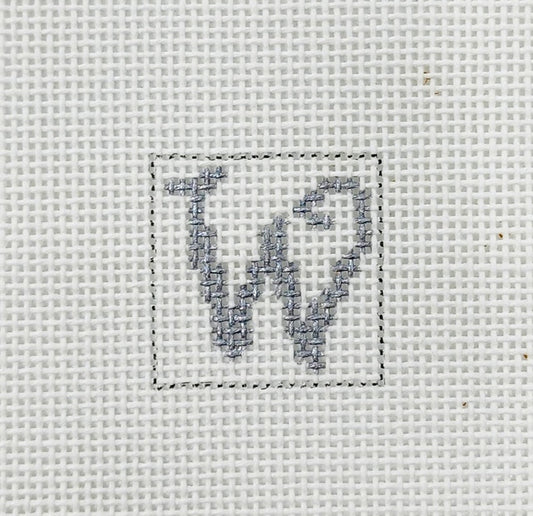 Letter W 1 Inch Square - BW621