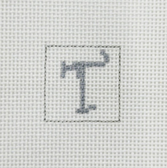 Letter T 1 Inch Square - BW618