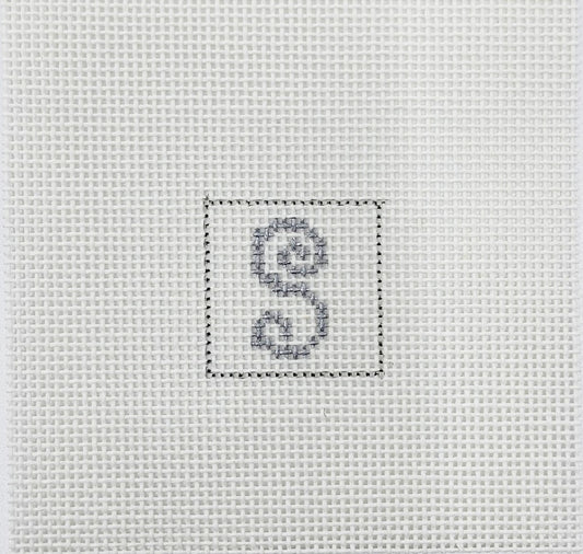 Letter S 1 Inch Square - BW617