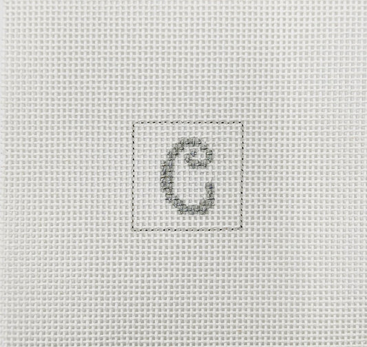 Letter C 1 Inch Square - BW605