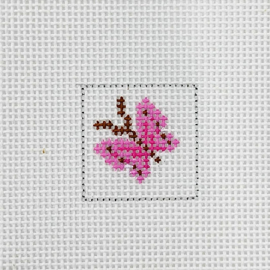 Pink Butterfly 1 Inch Square - BW558OKS