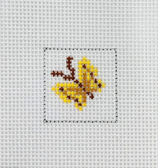 Yellow Butterfly 1 Inch Square - BW556OKS