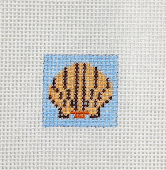 Scallop Shell 1 Inch Square - BW532