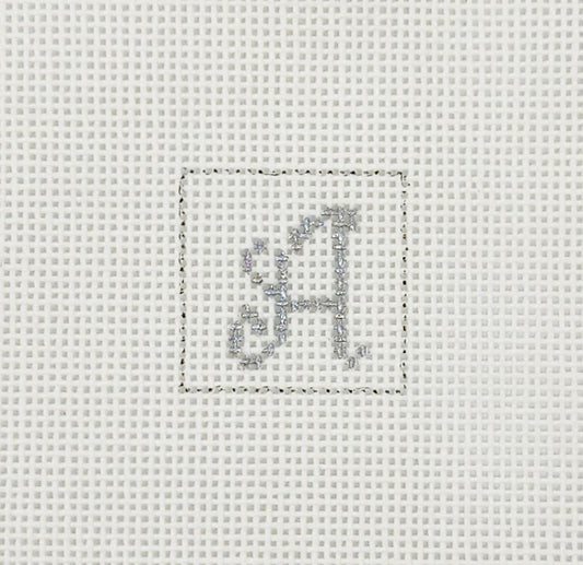 Letter A 1 Inch Square - BW624