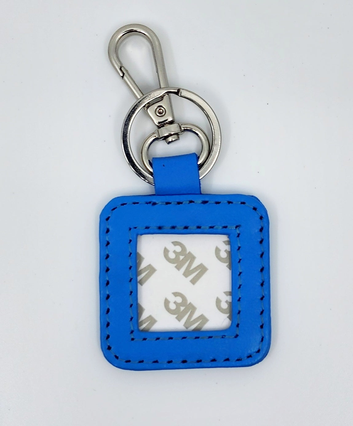Leather Key Fob - Swell with Silver hardware