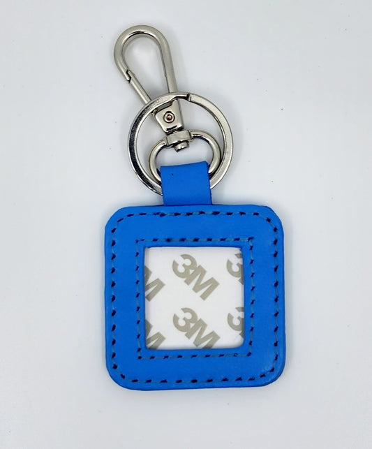 Leather Key Fob - Swell with Silver hardware