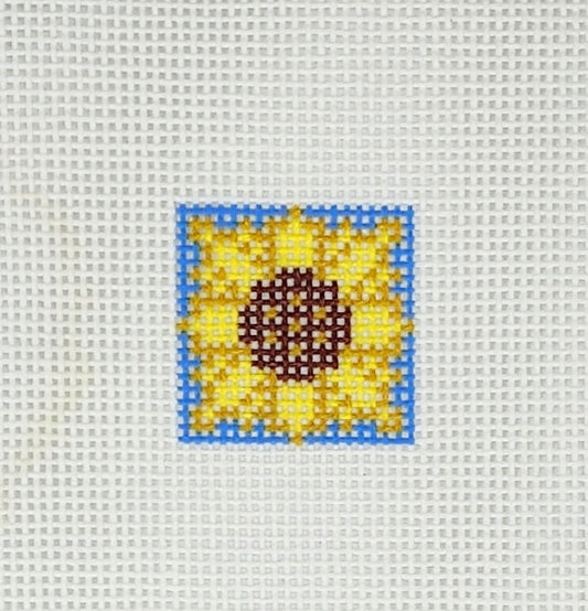 Sunflower B 1 inch Square  - BW603