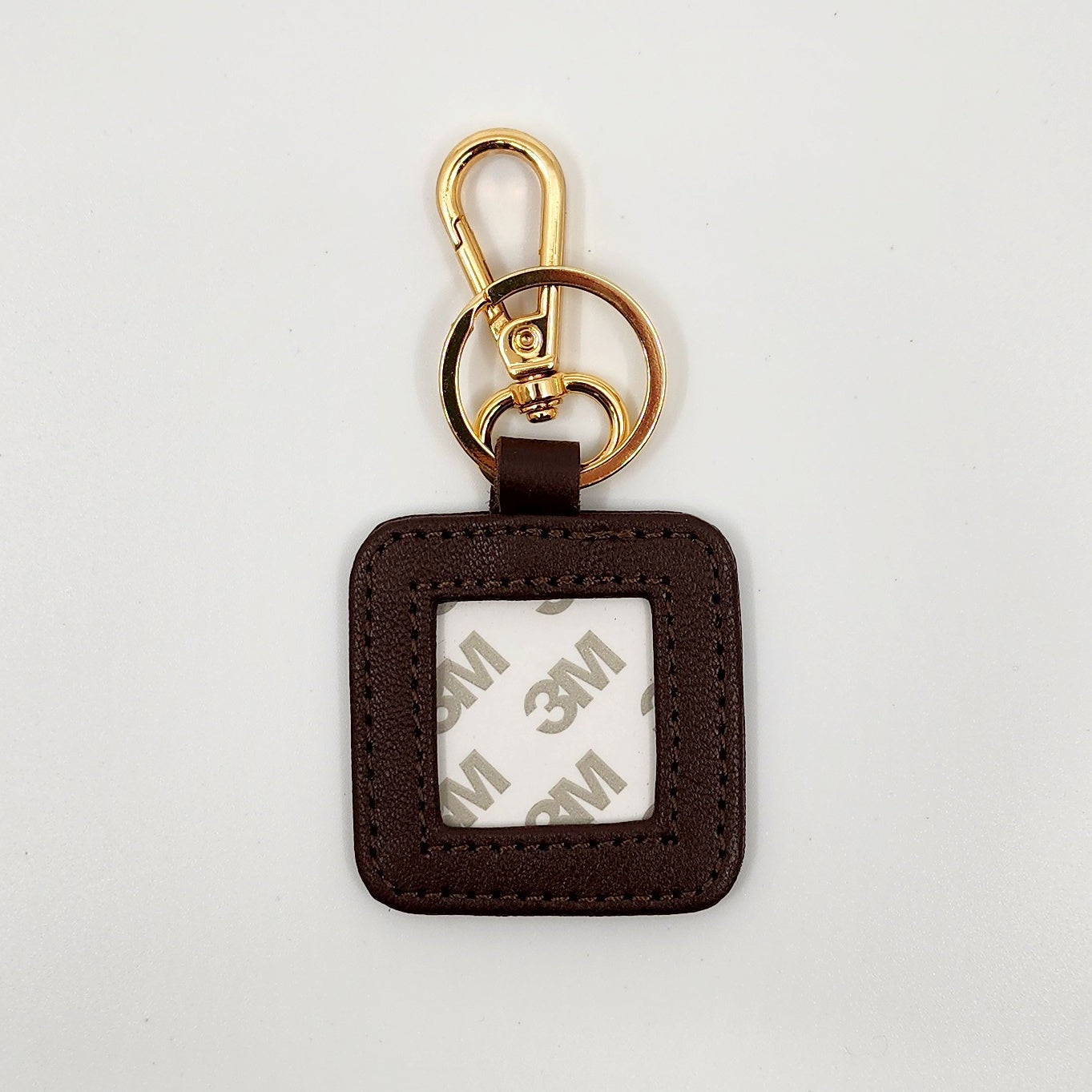 Leather Key Fob - Brown with Gold hardware