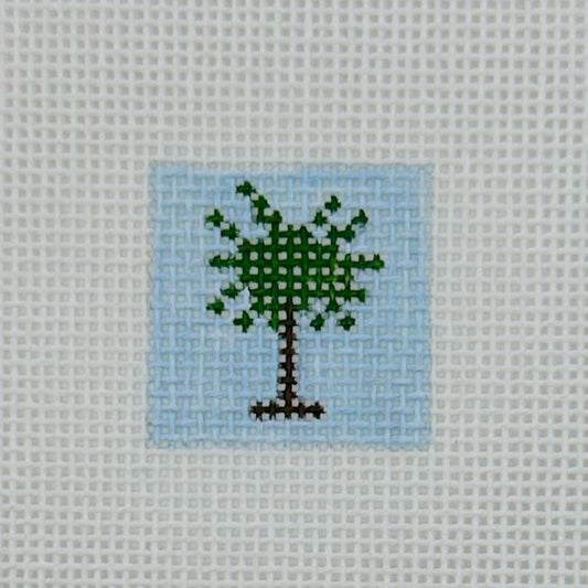 Palm Tree 1 Inch Square - BW587