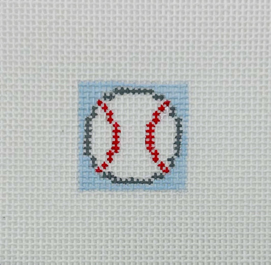 Baseball 1 Inch Square - BW576