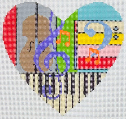 OK01 -  Musical Heart Cello Canvas