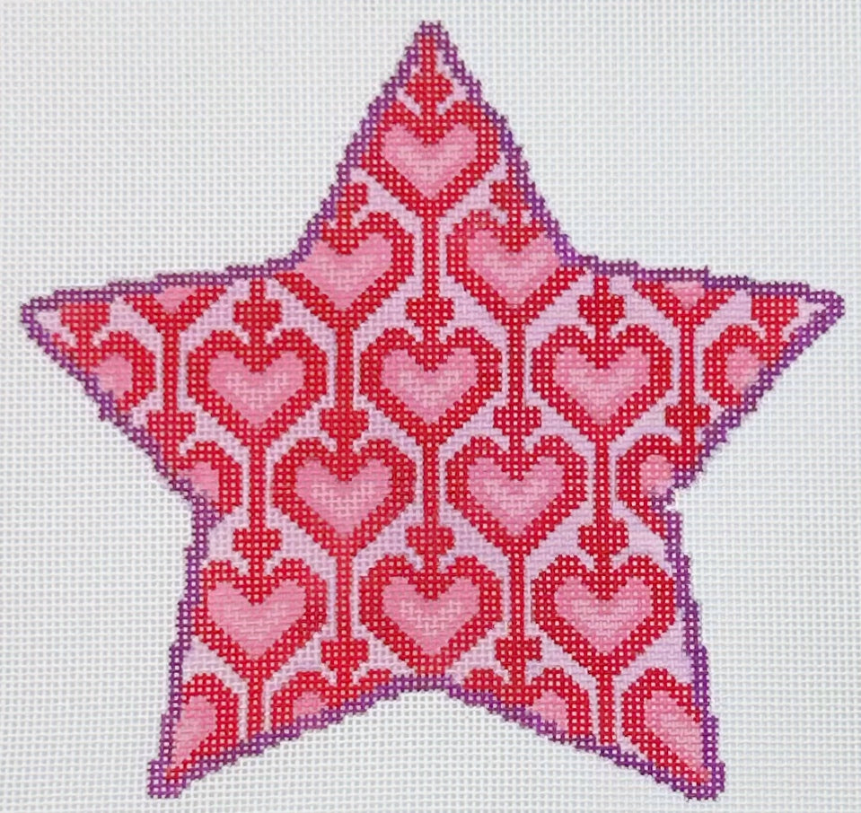 21 - Heart Star Ornament