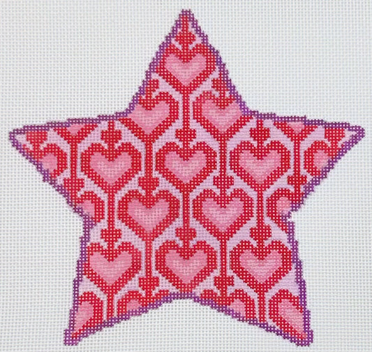 21 - Heart Star Ornament