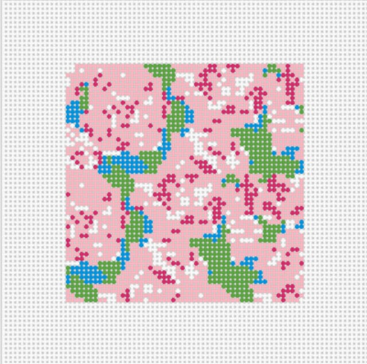 Lily Floral Coaster - BW2017NBL
