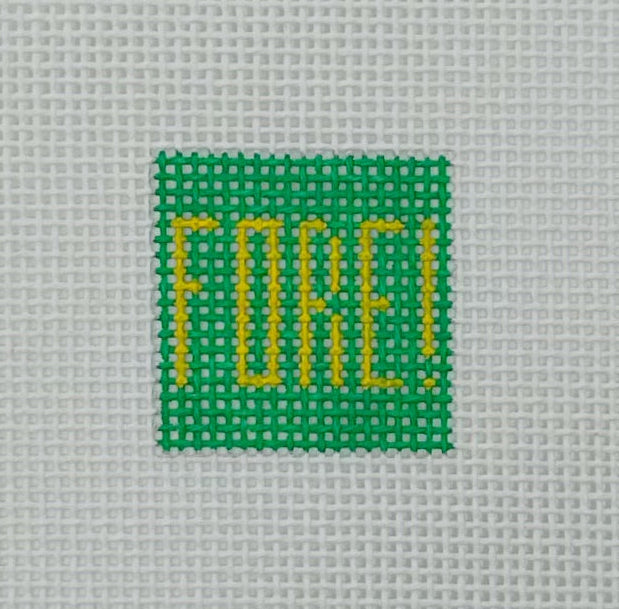 Fore! 1 Inch Square - BW643 – Blue Waters Needlepoint