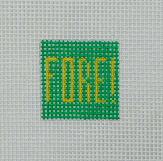 Fore! 1 Inch Square - BW582