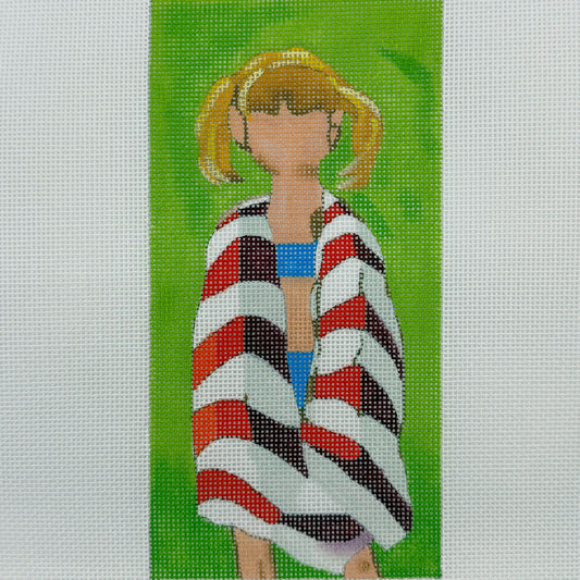 Girl in Stripe Towel - BW470LL