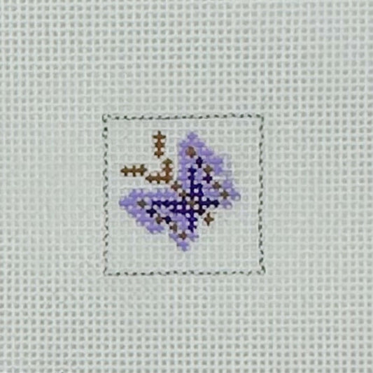 Purple Butterfly 1 Inch Square - BW557OKS