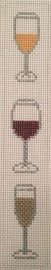 Bar Cart Hanger Three Wine Glasses - BW97