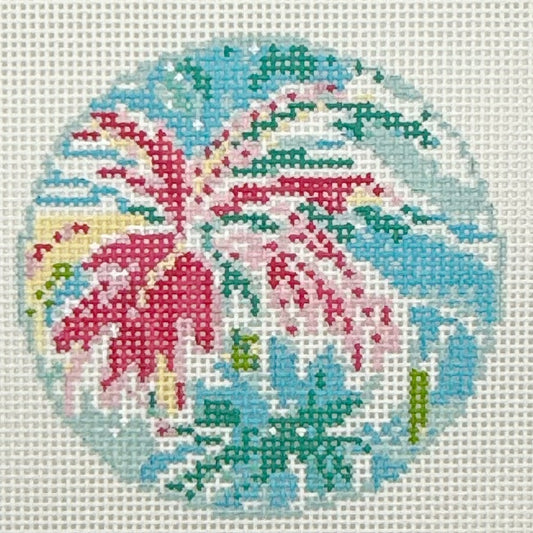 Palm Trees Round - BW2297NBL