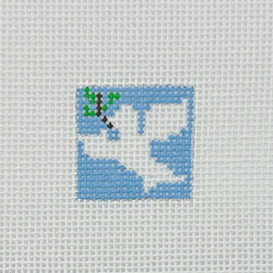 Dove 1 Inch Square - BW559