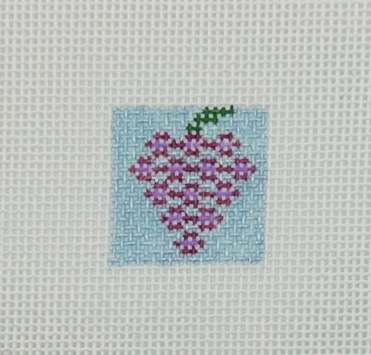 Purple Grapes 1 Inch Square - BW565