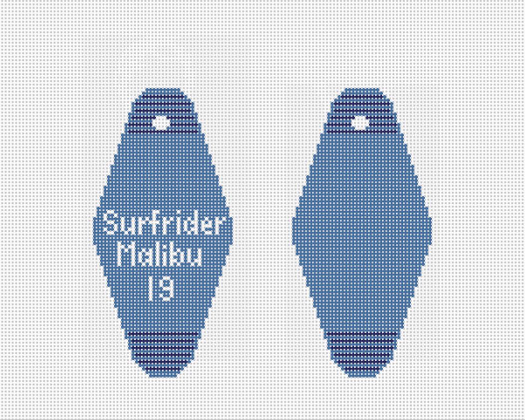 Motel Key Surfrider Malibu  - BW2060NBL